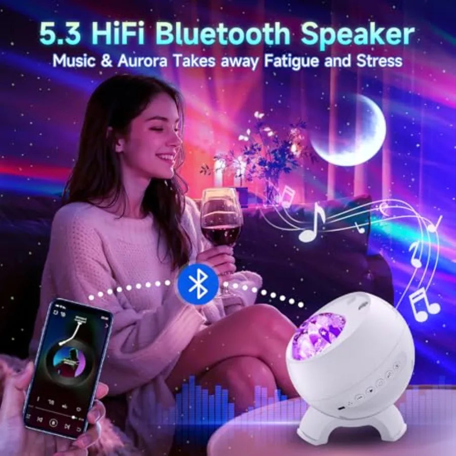 Galaxy Northern Lights Projector With 180 Lighting Modes
