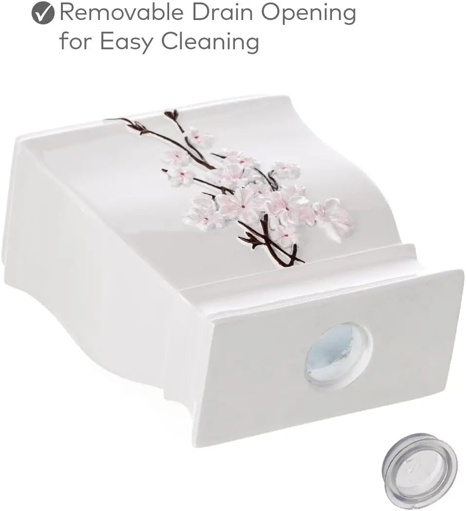 Cherry Blossom 4 Piece Bathroom Accessories Set