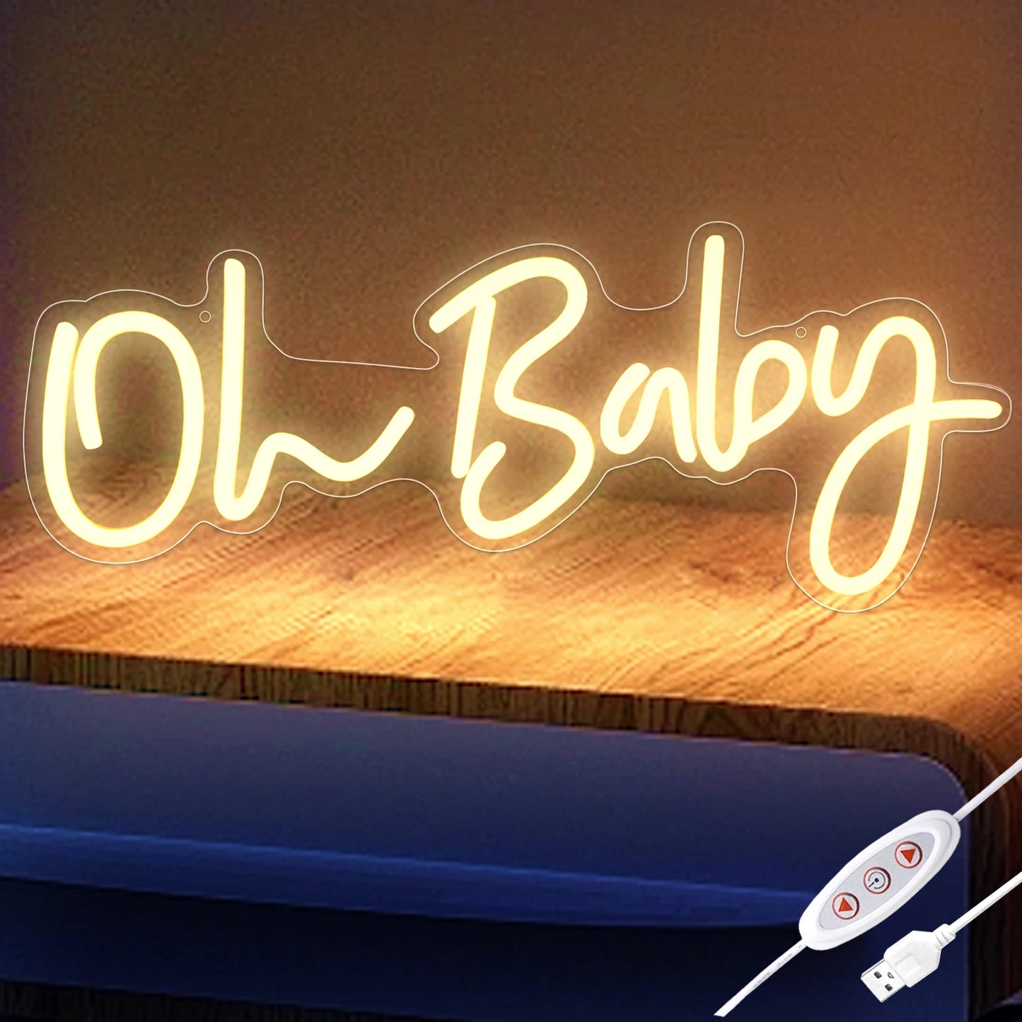 NONECN USB Powered LED Neon Light With Adjustable Brightness