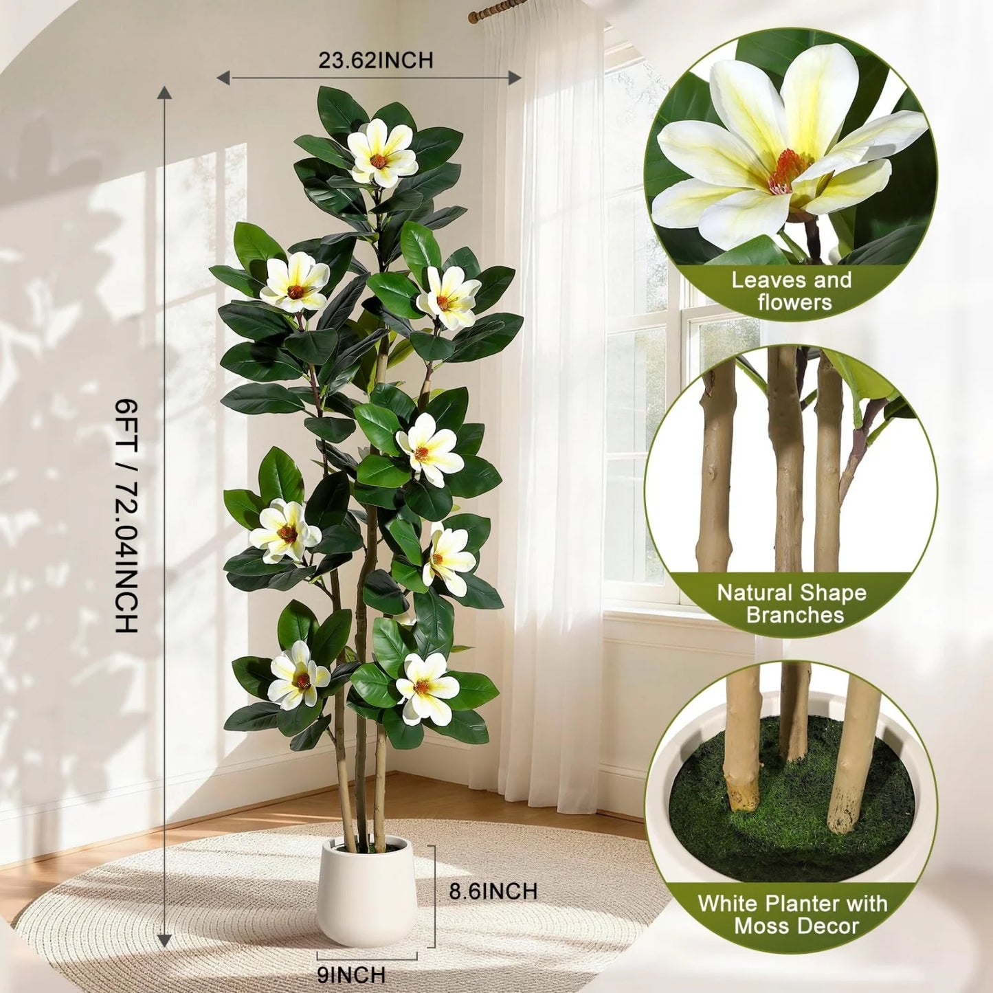 HiMISS Artificial Olive Tree With Lifelike Leaves And Fruits
