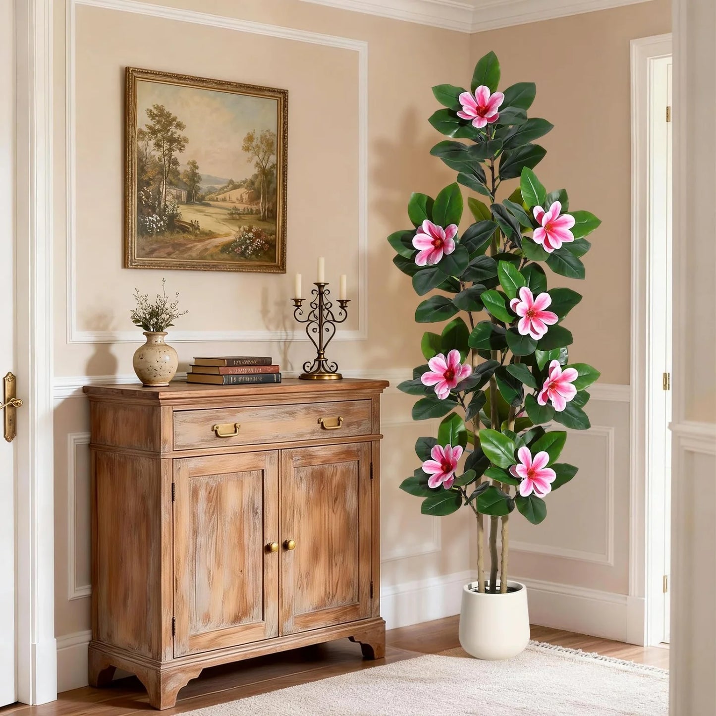 HiMISS Artificial Olive Tree With Lifelike Leaves And Fruits