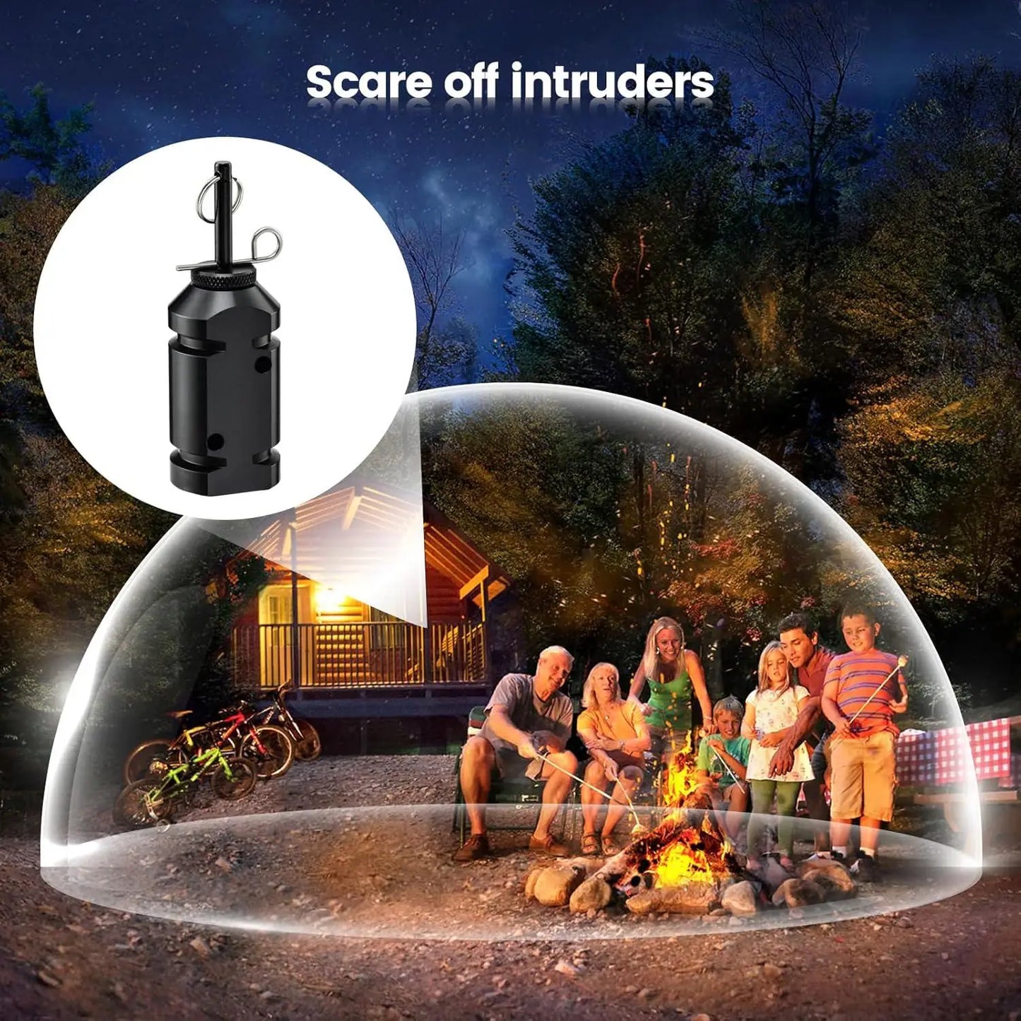 3-Pack Perimeter Trip Alarm Bear Deterrent System For Camping