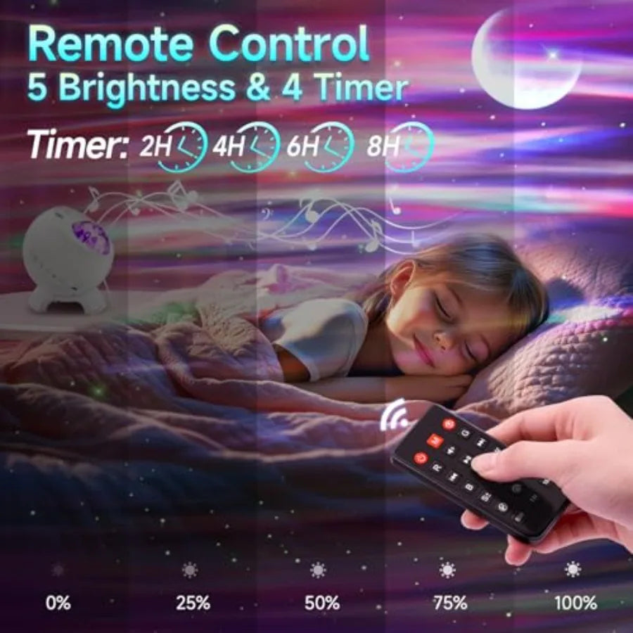 Galaxy Northern Lights Projector With 180 Lighting Modes