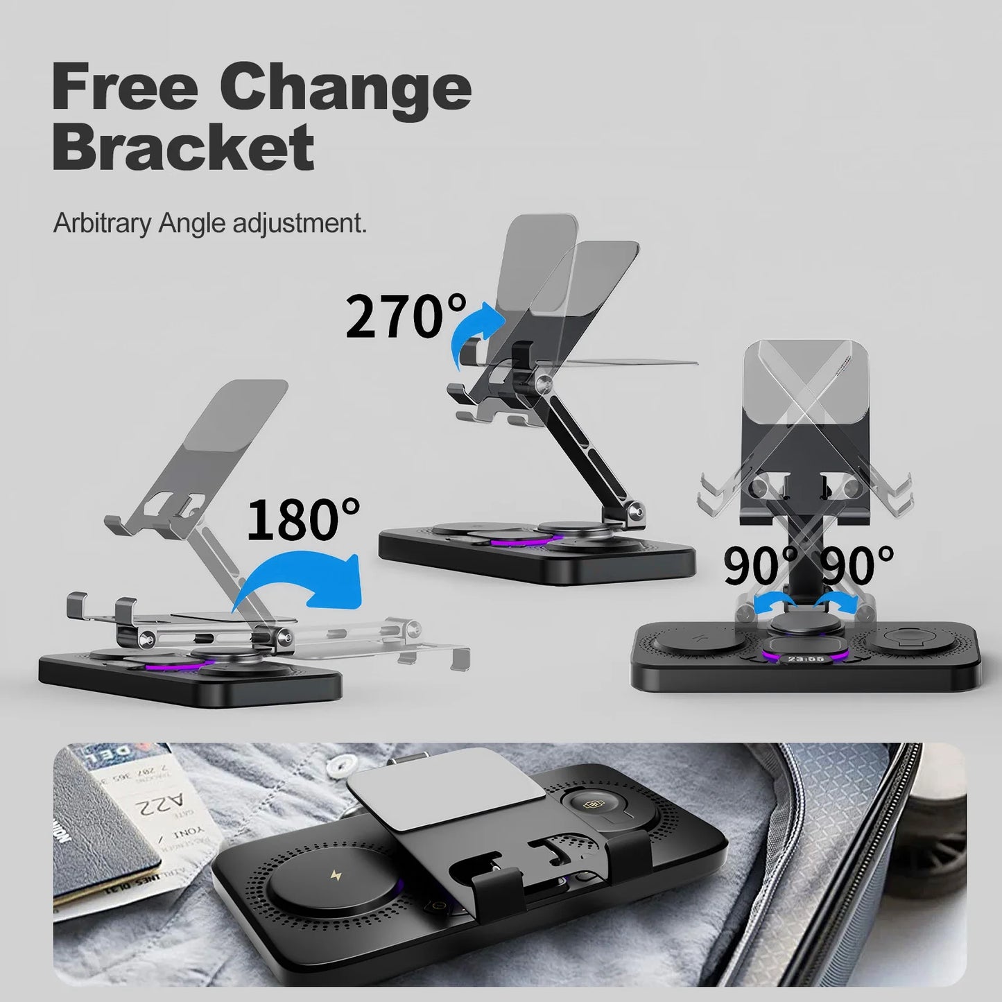 7-in-1 Wireless Charger Station For iPhone iPad AirPods Apple Watch