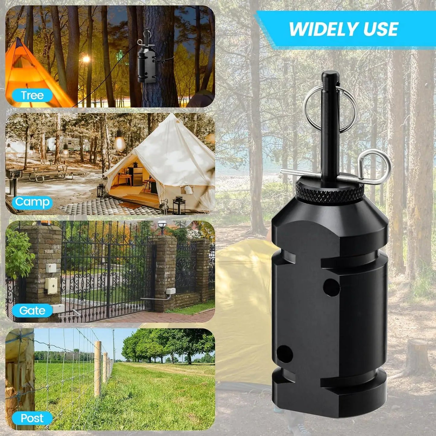 3-Pack Perimeter Trip Alarm Bear Deterrent System For Camping