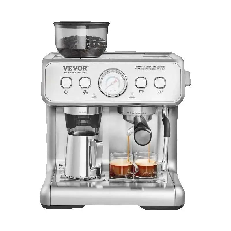 VEVOR Espresso Machine With Grinder 15 Bar Milk Frother