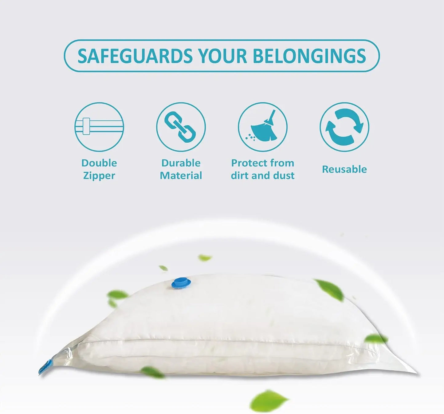Jumbo Vacuum Storage Bags Space Saver For Clothes Bedding Travel