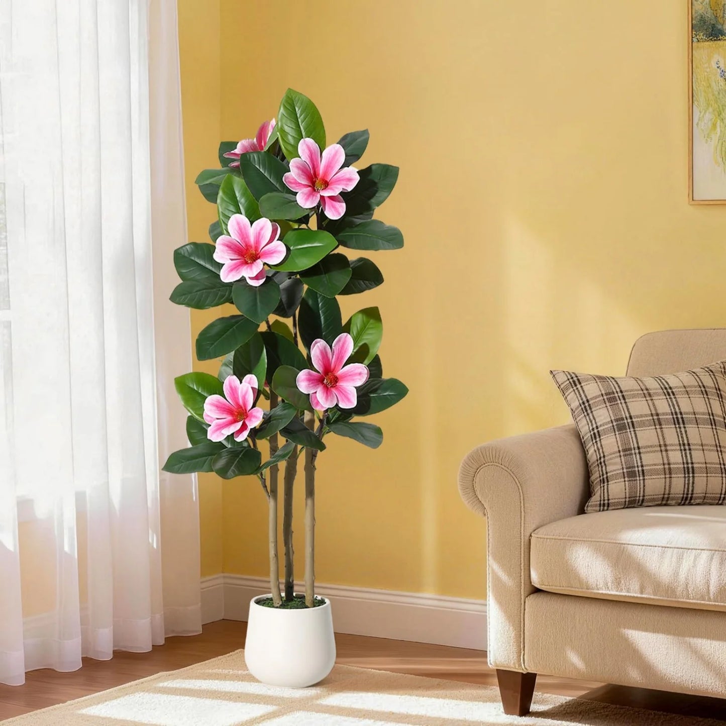 HiMISS Artificial Olive Tree With Lifelike Leaves And Fruits