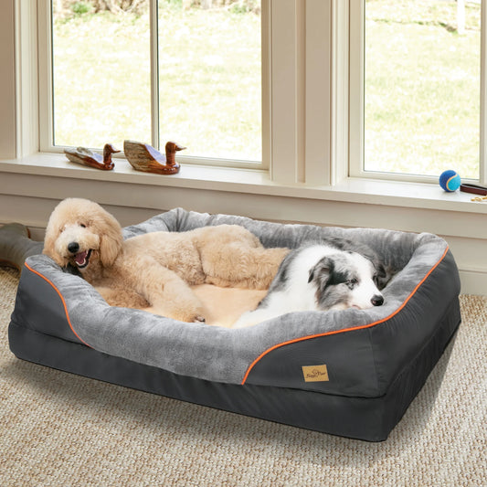 BINGOPAWCN Anti Allergy Dog Bed With Washable Removable Cover