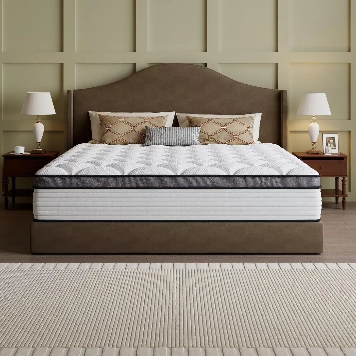 Hybrid Bed In Box Mattress With Cooling Gel Memory Foam