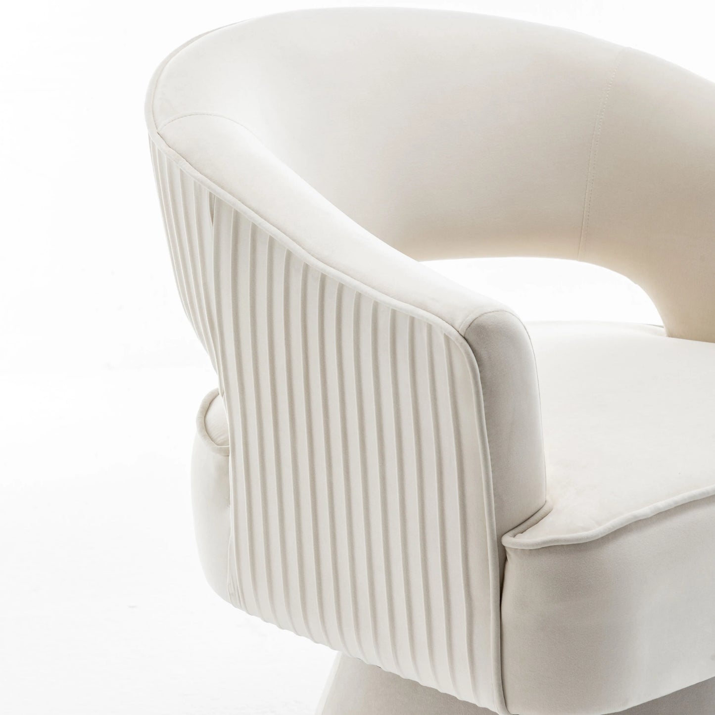 Seyner Modern Velvet Swivel Arm Chair Living Room Sofa