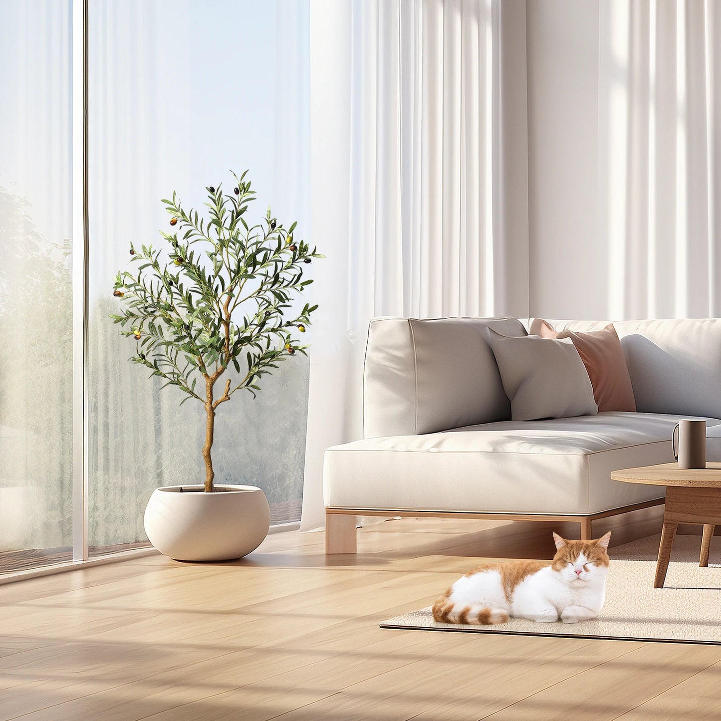 HiMISS Artificial Olive Tree In Pot For Home Indoor Decor