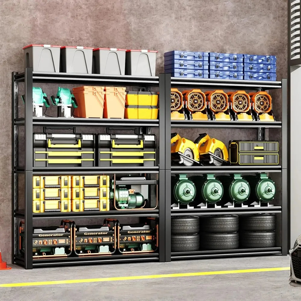 JIMANG Heavy Duty Garage Shelving Unit 5 Tier Steel Shelves