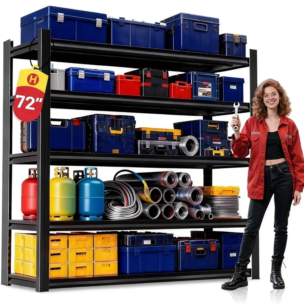 Zhilu Garage Shelving Unit 5 Tier Heavy Duty Steel Storage