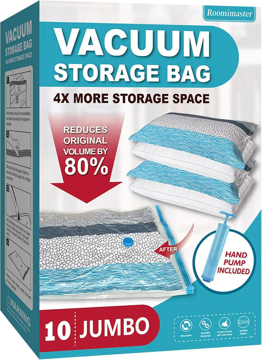 Jumbo Vacuum Storage Bags Space Saver For Clothes Bedding Travel