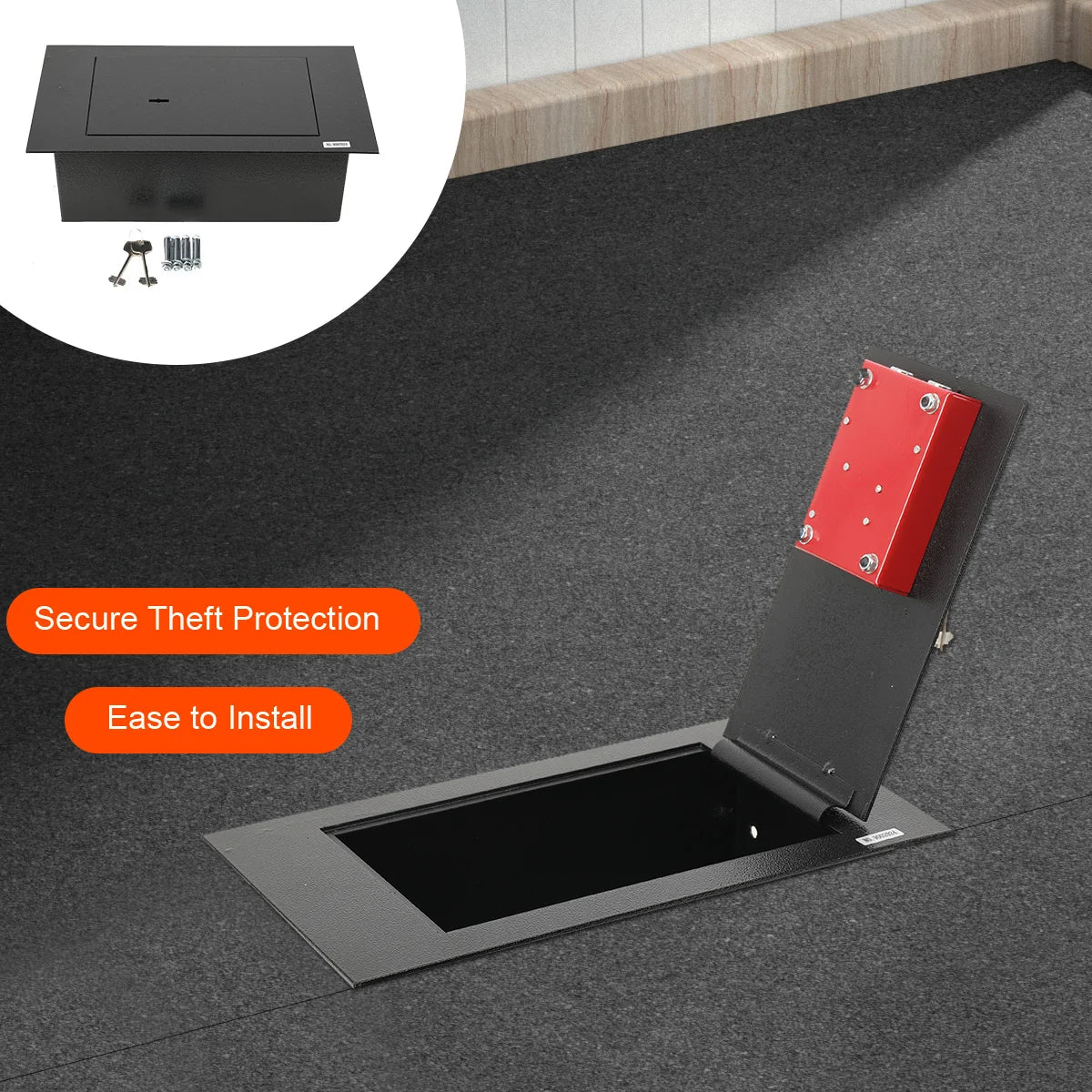 Safe Security Electronic Floor Drawer Safe Lock Cabinet