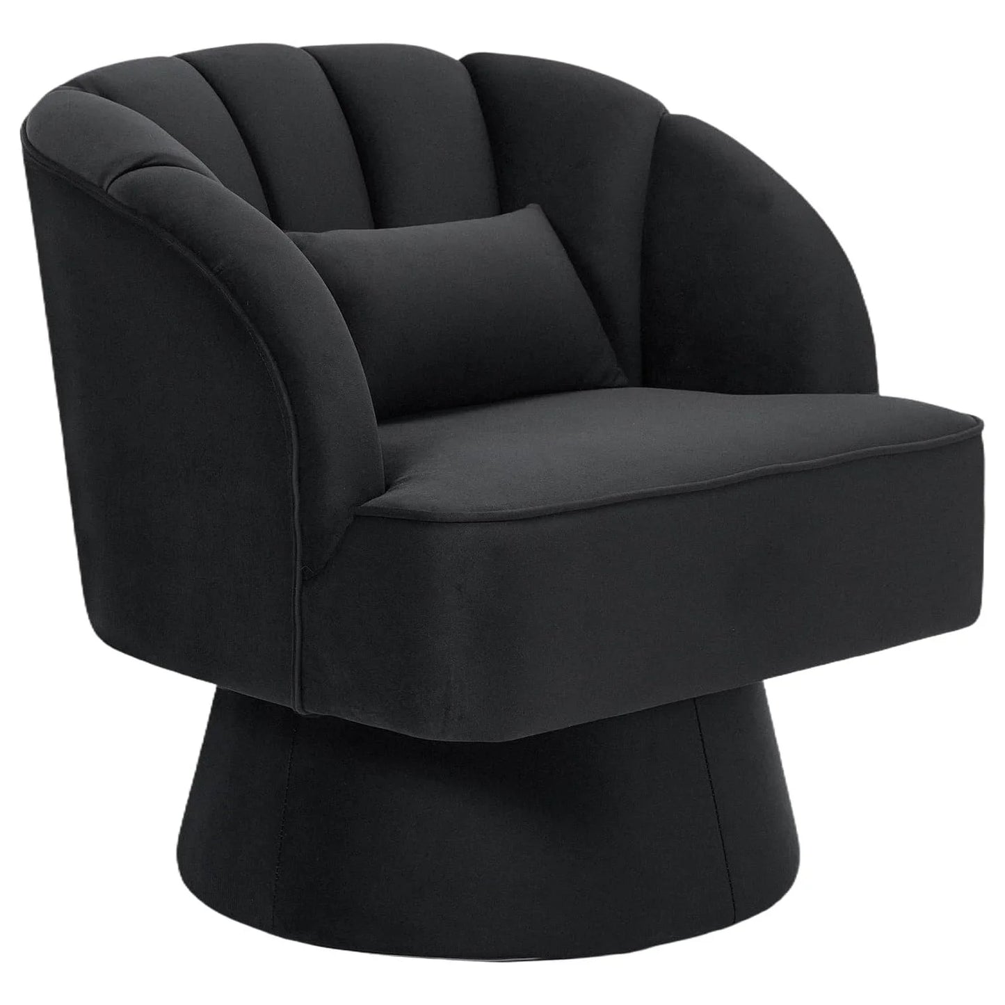HiMISS Ultra-Plush 360 Swivel Accent Chair Velvet Upholstered