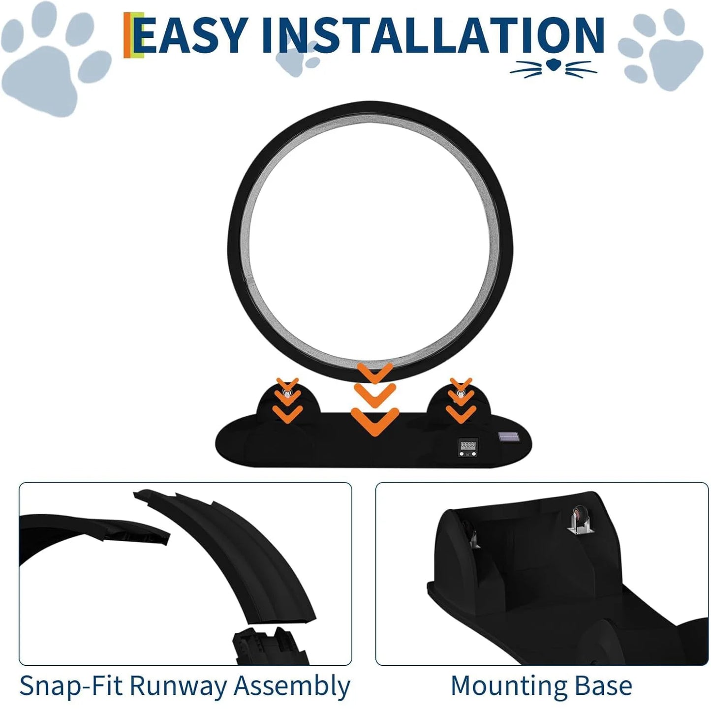 HiMISS Cat Exercise Wheel Indoor Treadmill for Running and Training