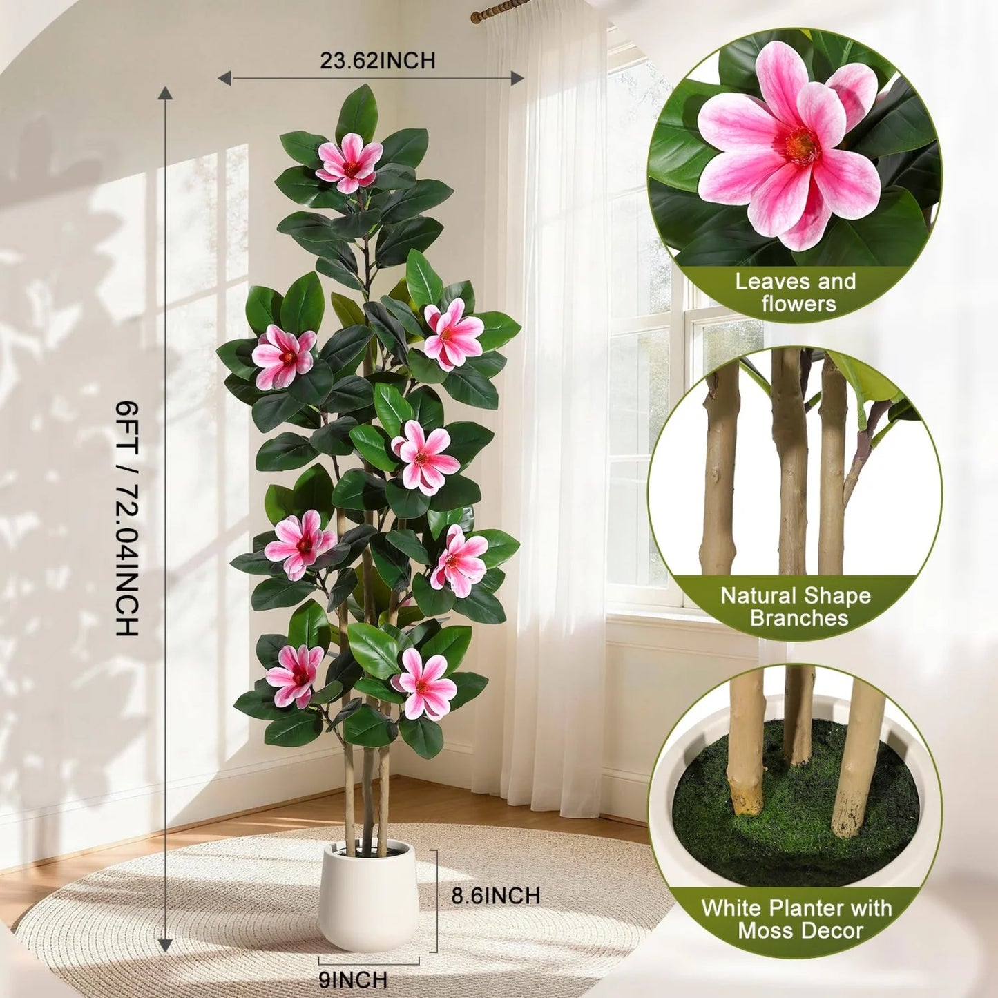 HiMISS Artificial Olive Tree With Lifelike Leaves And Fruits