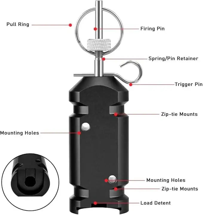 3-Pack Perimeter Trip Alarm Bear Deterrent System For Camping