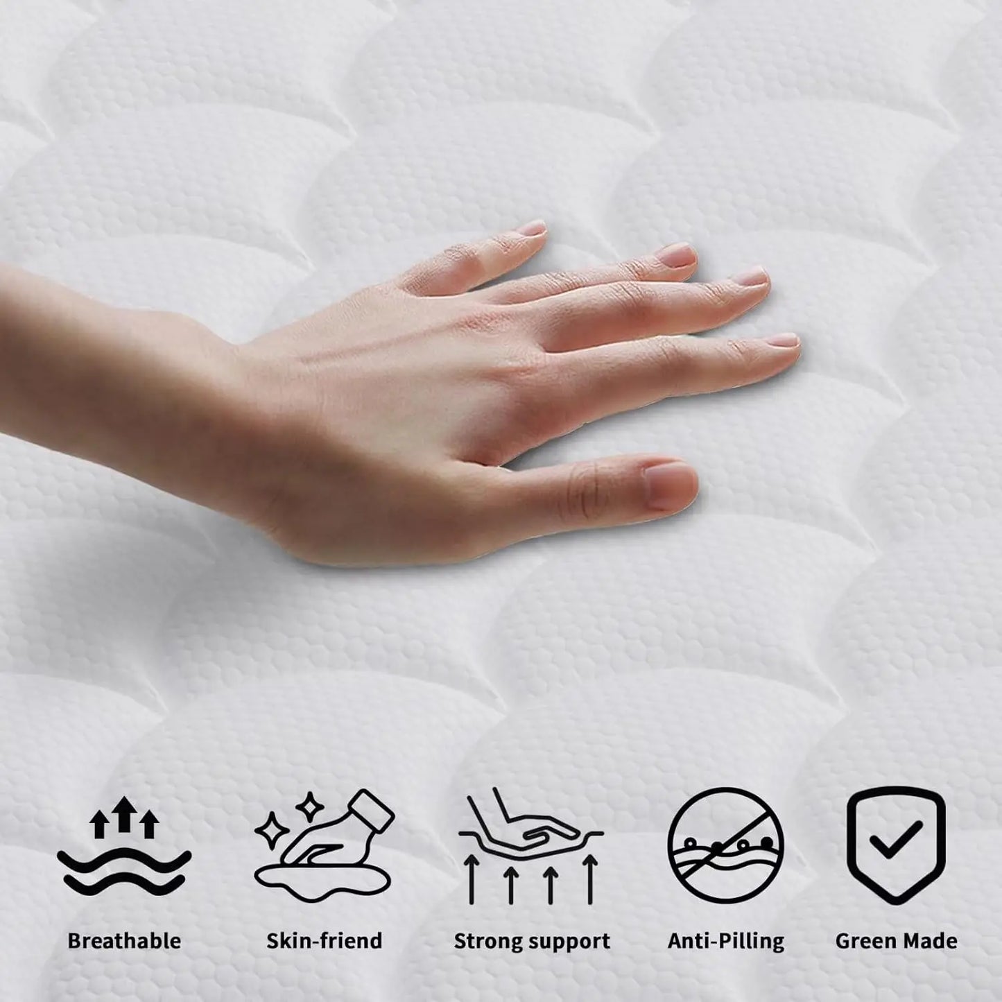 Hybrid Bed In Box Mattress With Cooling Gel Memory Foam