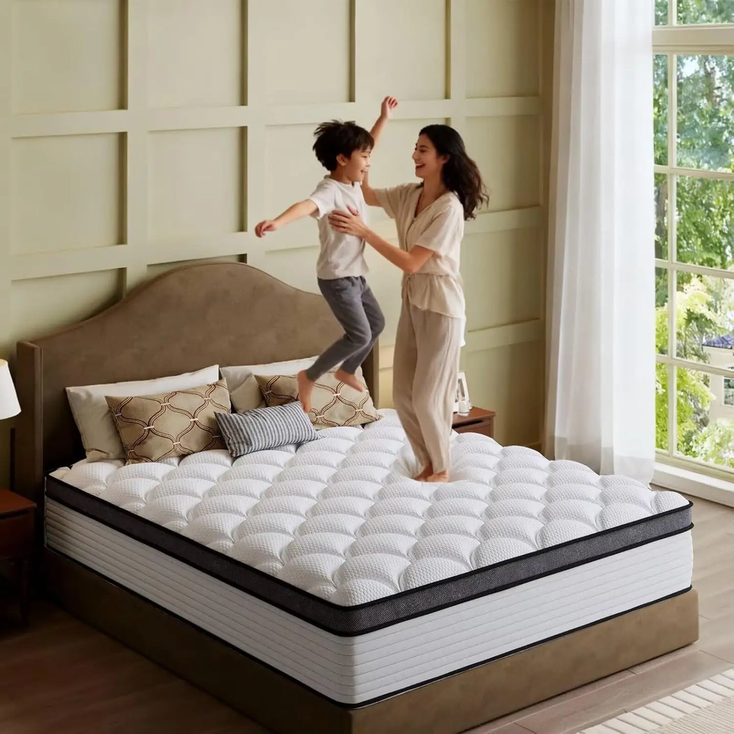 Hybrid Bed In Box Mattress With Cooling Gel Memory Foam
