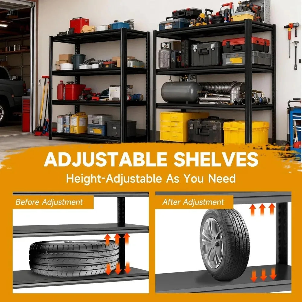 Zhilu Garage Shelving Unit 5 Tier Heavy Duty Steel Storage