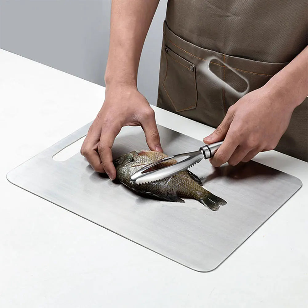 Stainless Steel Double Sided Cutting Board for Kitchen