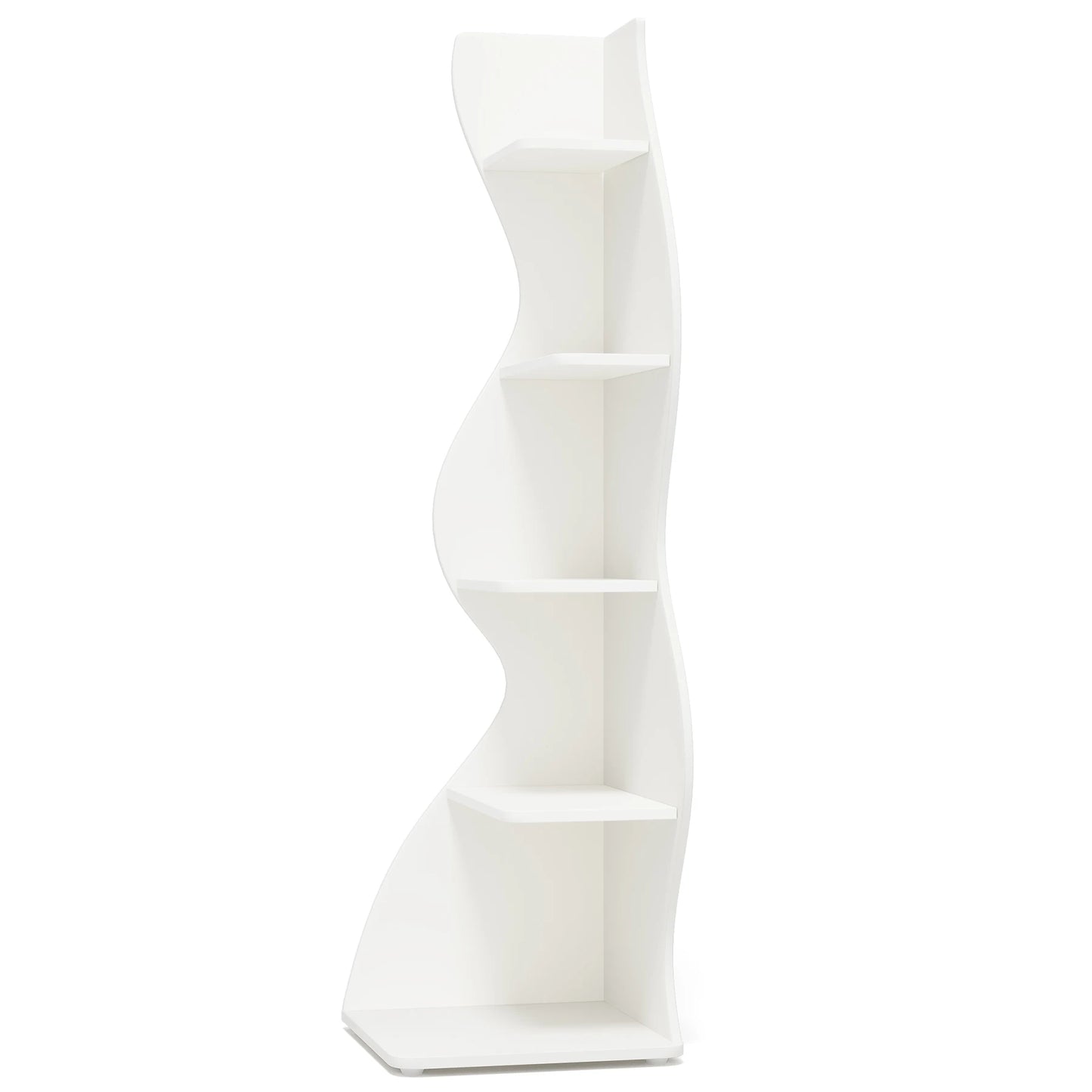 Tribesigns Five Tier Corner Shelf Modern Wall Bookcase Plant Stand