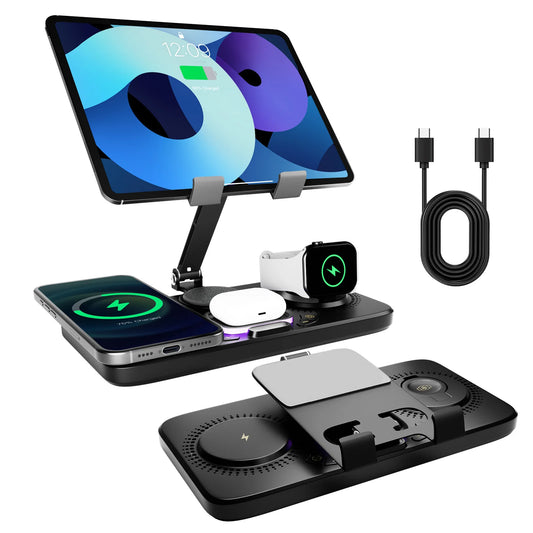 7-in-1 Wireless Charger Station For iPhone iPad AirPods Apple Watch