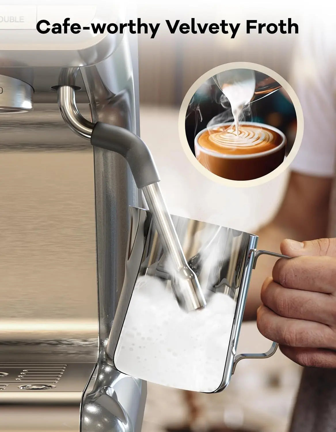 Acekool 20 Bar Espresso Machine With Grinder For Home Use