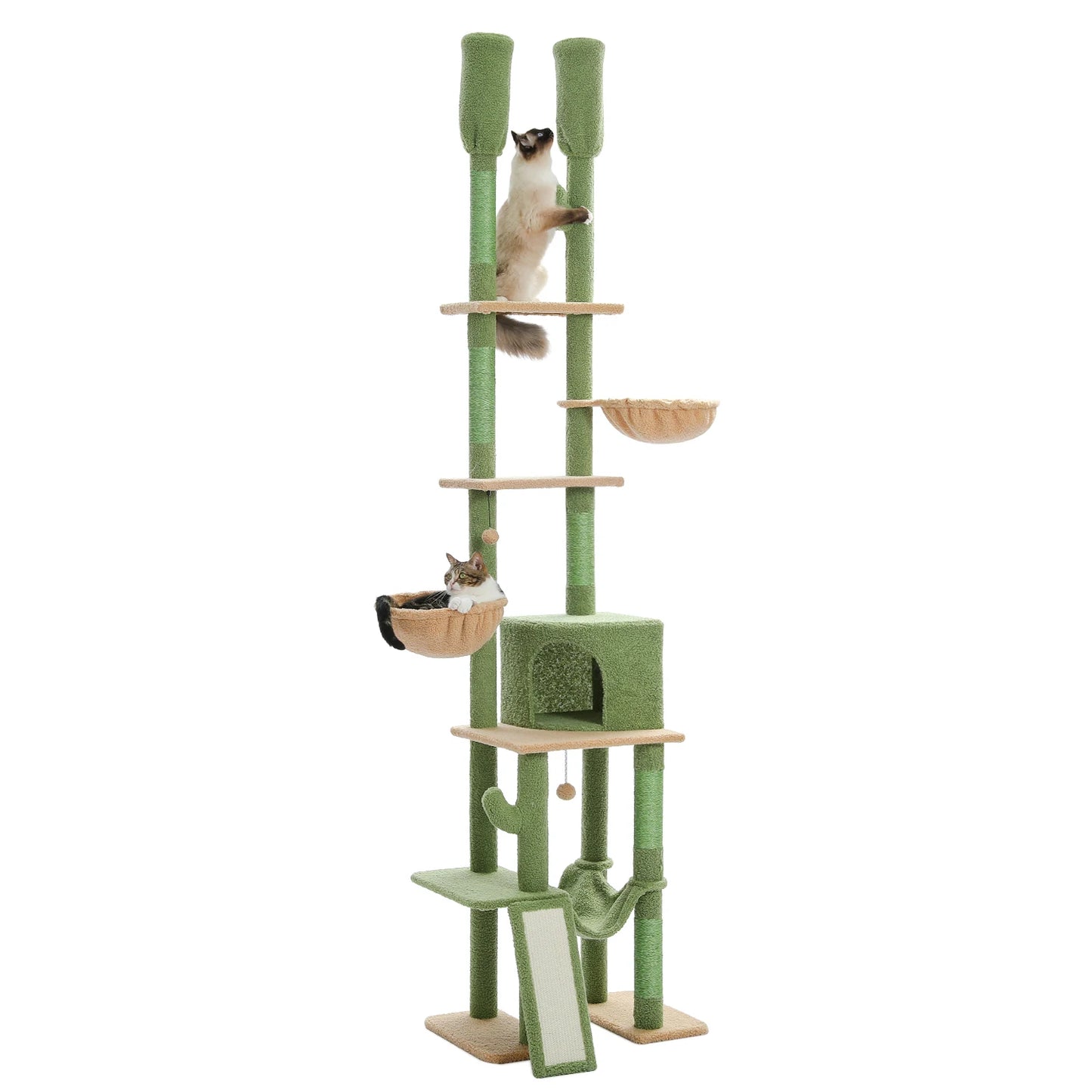 PAWZ Road Cactus Cat Tree Floor To Ceiling Tower Premium