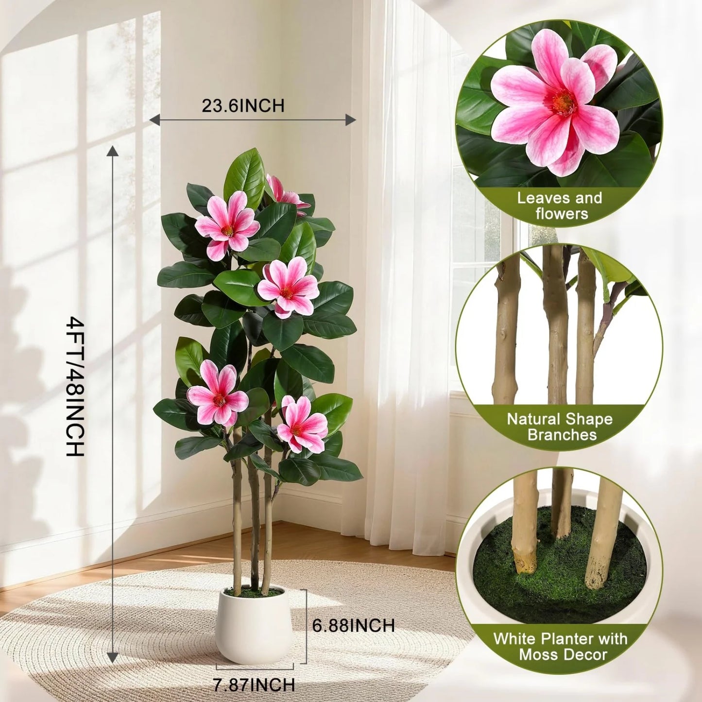 HiMISS Artificial Olive Tree With Lifelike Leaves And Fruits