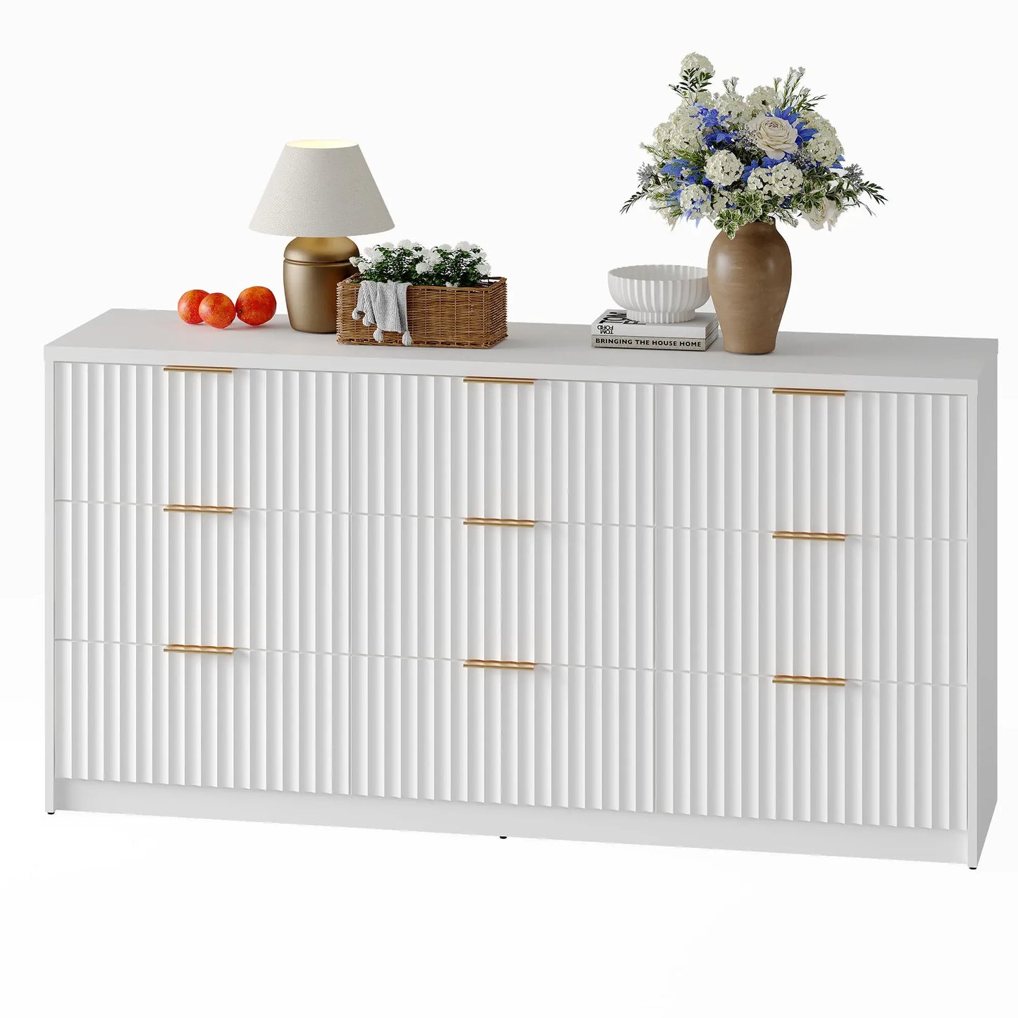 HiMISS 9 Drawer Dresser Chest of Drawers Modern Bedroom Storage