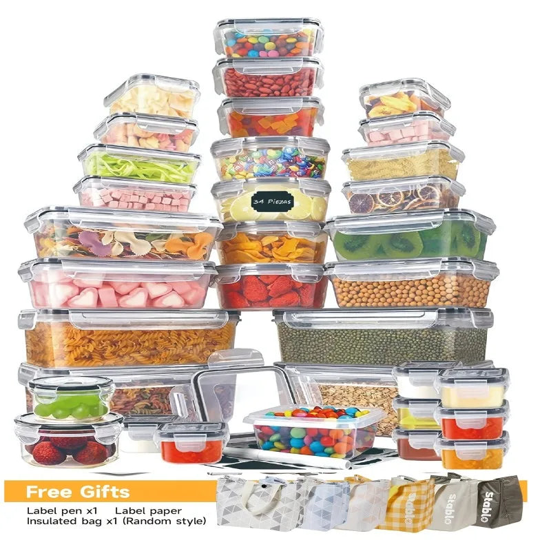 BPA Free 48 Piece Food Storage Set With Airtight Lids
