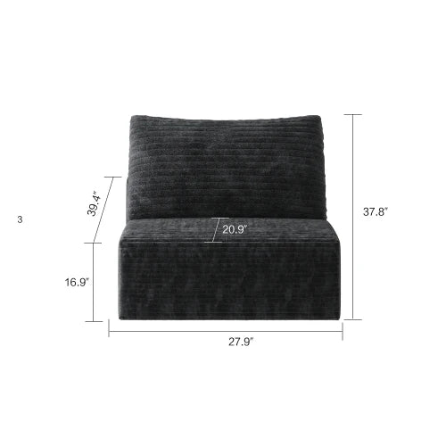 YQXHCN Cloud Style Modular Sectional Sofa With Corduroy Memory Foam